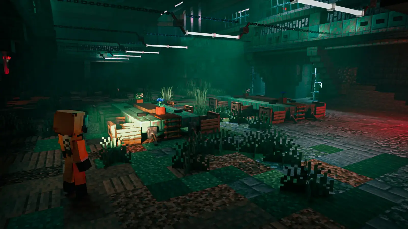 Underground bunker background